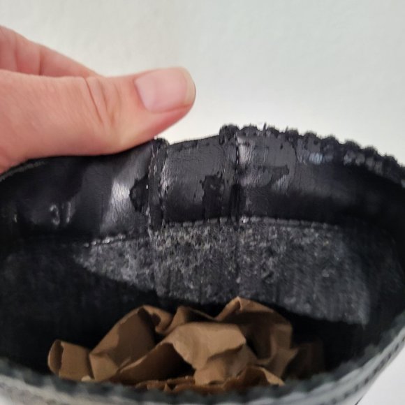 Janita Calf High Heeled Boots 22890, Black SZ 37 - Picture 13 of 15